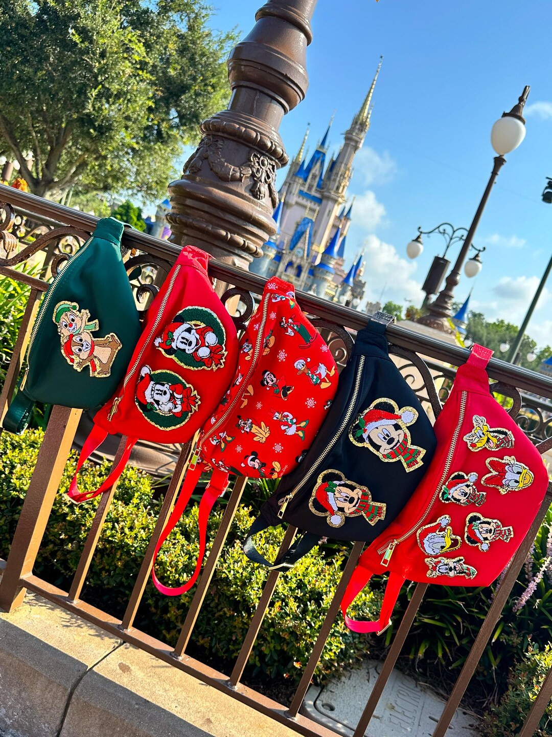 Disney Christmas Character Fanny Pack Christmas Minnie Fanny Christmas Mickey Fanny Christmas Sen... | Etsy (US)