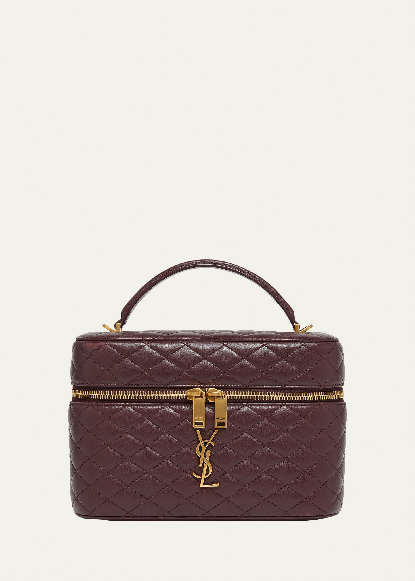 Saint Laurent Gaby Large YSL Vanity Bag in Quilted Leather | Bergdorf Goodman
