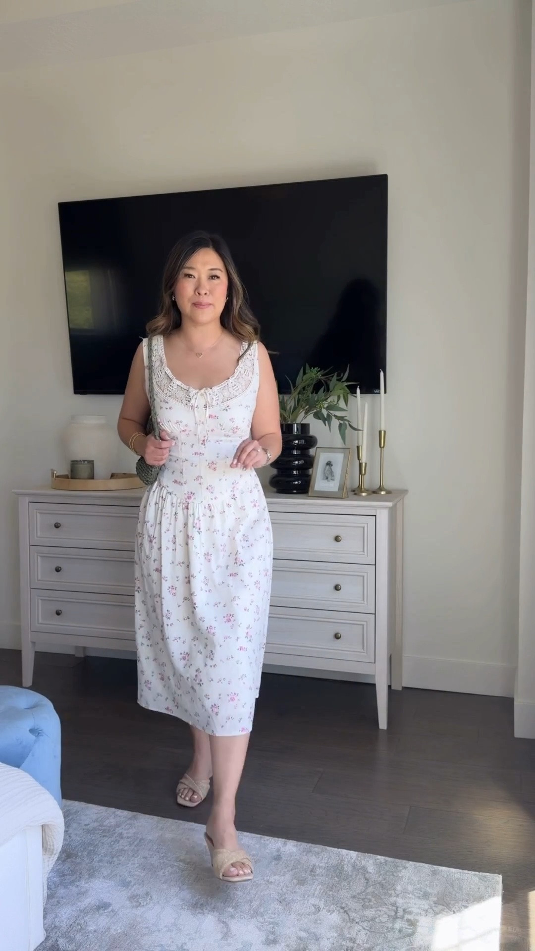 Target dress that looks designer!
Size Small, but size up if larger chested

Target fashion, affordable fashion, floral dress, midi dress, summer style, look for less, tcs, trending, cool mom outfit

#LTKootd #LTKSeasonal #LTKgrwm