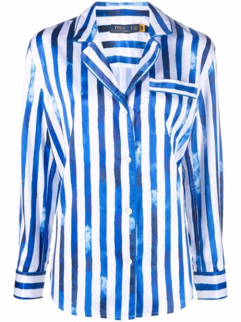 Polo Ralph Lauren Striped pajama-style Shirt - Farfetch | Farfetch Global