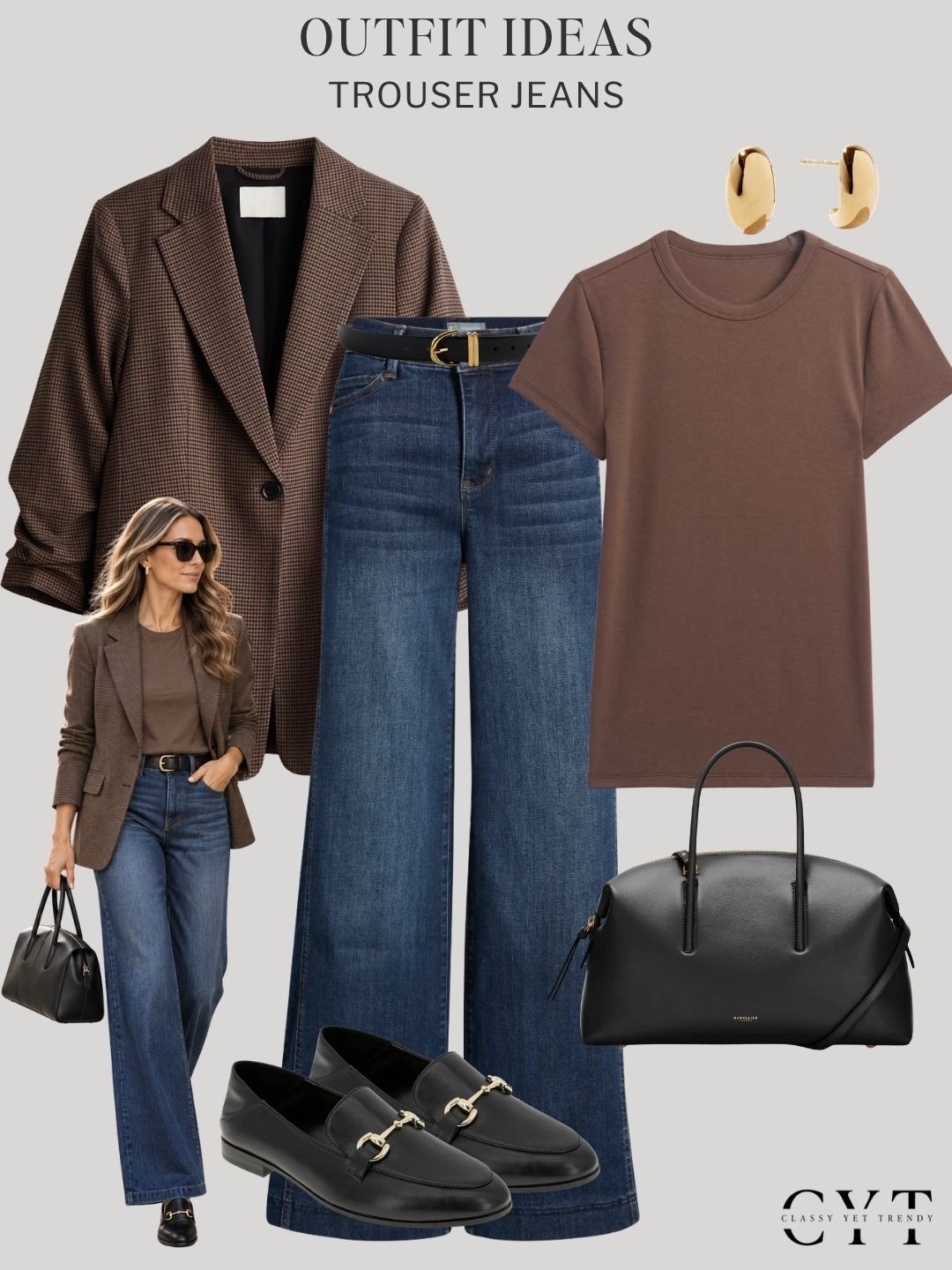 6 ways to wear trouser jeans in the Fall season 🍂

short sleeve sweater, wide leg jeans, suede, ballet flats, cardigan, lace, taupe, tote, chocolate brown, utility jacket, trench, ribbed top, belt, argyle, trainers, low profile sneakers, boots, blazer, loafers, tee
#FallOutfitIdeas #CasualChic #StreetStyle #AutumnFashion #QuietLuxury