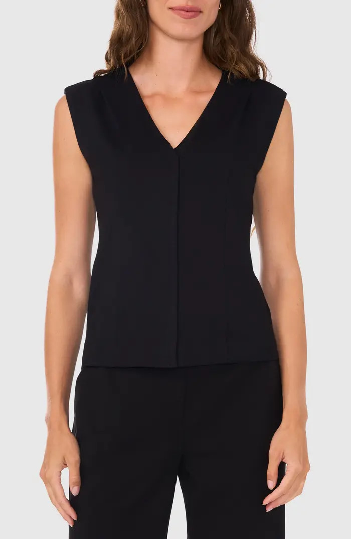 V-Neck Ponte Knit Top | Nordstrom