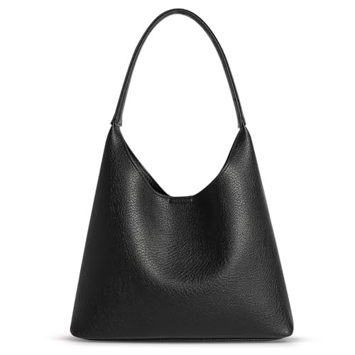 Hobo Bags for Women, Small Slouchy Hobo Purse, Soft Vegan Leather Shoulder Bag Trendy Everyday To... | Amazon (US)