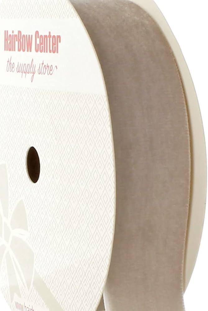 HBC 3/8" Velvet Ribbon 823 Taupe 25 Yard | Amazon (US)