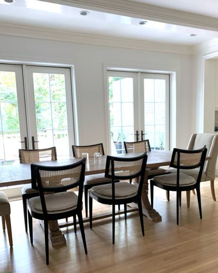A dining area that opens to the back deck in the Atlanta house 

#LTKhome