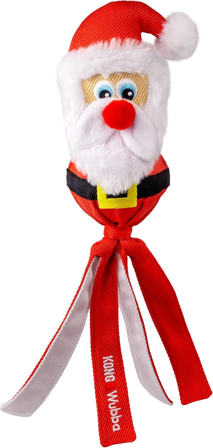 KONG Holiday Wubba Dog Toy – with Long Floppy Tails, Squeaker for Tugging, Fetching & Shaking F... | Amazon (US)