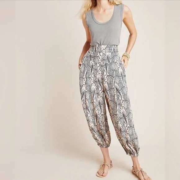 Anthropologie Paisley Print Harem Pants | Poshmark