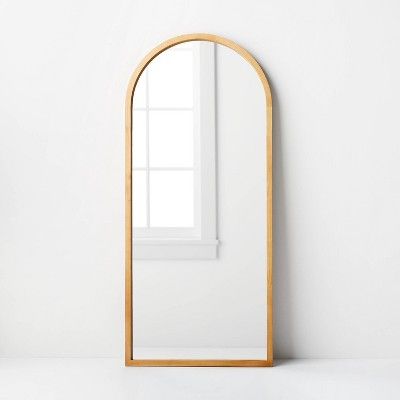 32" x 72" Wooden Arch Mirror Brown - Threshold™ designed with Studio McGee | Target