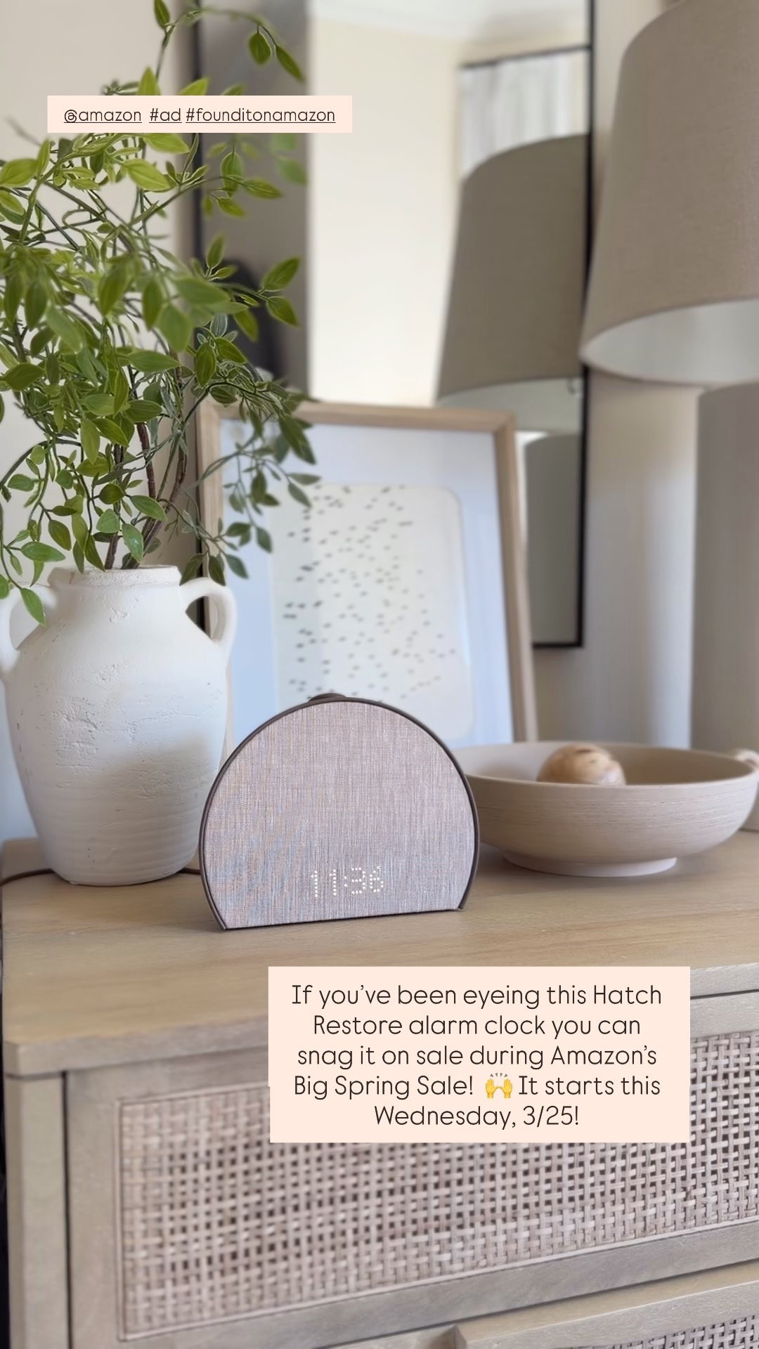 #ad You can snag my Hatch Restore alarm clock on sale during Amazon's Big Spring Sale this week! Runs 3/25 - 3/31. I have the color Cocoa and can confirm it IS worth the hype 🙌 Linking a few other home favorites for you, too! @amazon #founditonamazon 

 #LTKdayinmylife #LTKHome #LTKSaleAlert