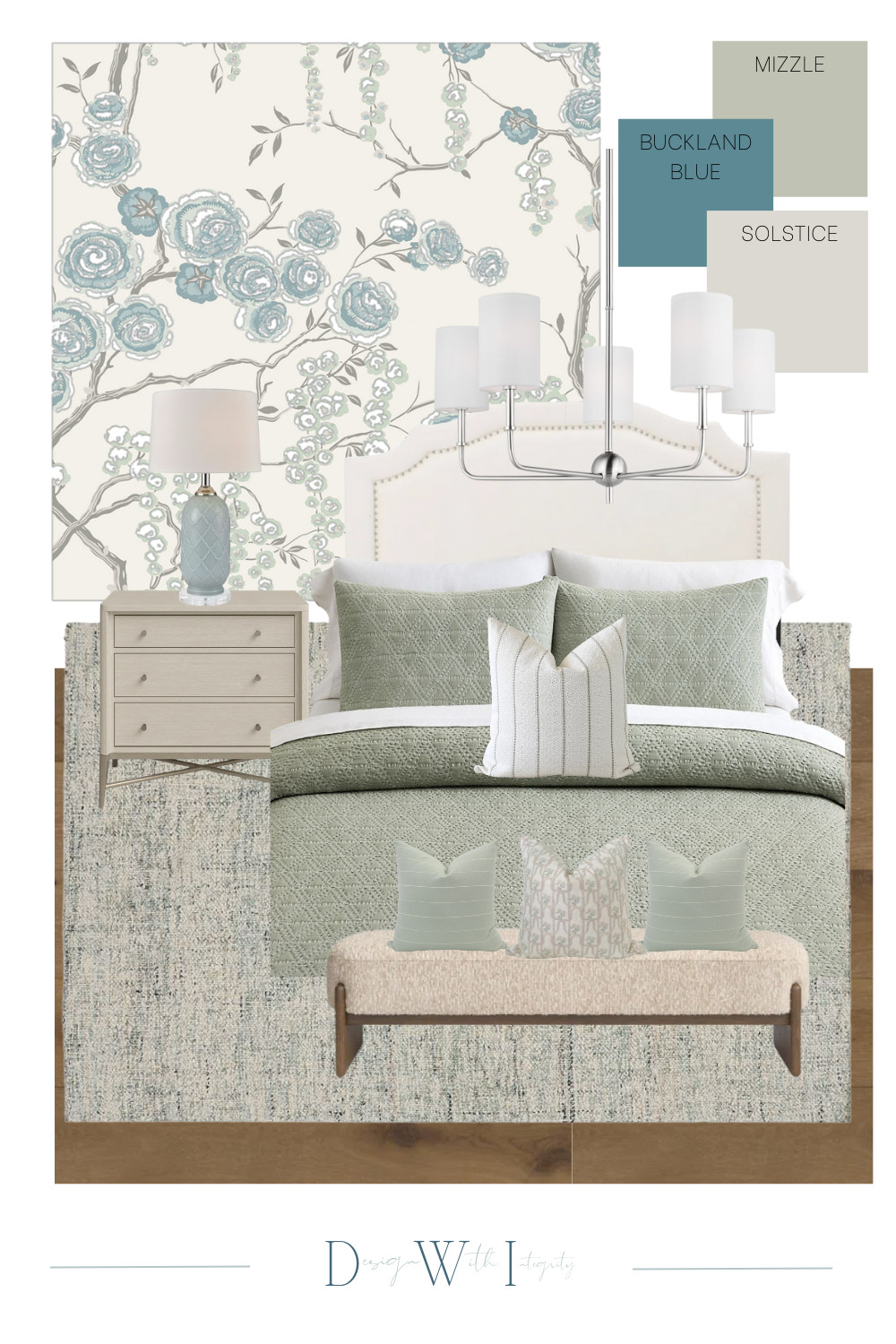 Serene Bedroom Remodel with Soft Blues and Greens

This bedroom remodel mood board showcases a calming blend of soft blue, green, and neutral tones for a timeless retreat. Featuring floral wallpaper, layered bedding, and accent pillows in Sherwin Williams Mizzle, Buckland Blue, and Solstice, this design pairs elegant lighting with natural wood finishes. Perfect for creating a tranquil, stylish bedroom that balances comfort and sophistication. Shop the full look on LTK.

#BedroomRemodel #BedroomInspiration #BedroomMoodBoard #SereneBedroom #BlueAndGreenDecor #WallpaperBedroom #NeutralBedroomIdeas #InteriorDesignMoodBoard #LTKHome #BedroomStyling #HomeDecorTrends
 

 #LTKHome