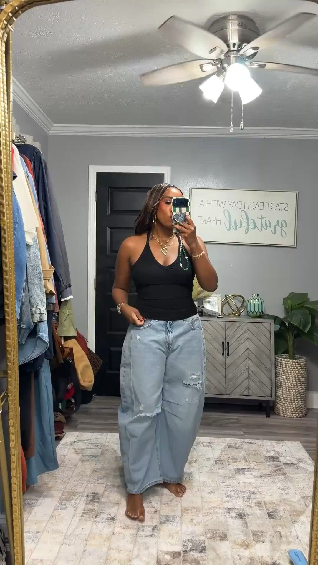 Denim on denim but make it effortless 👏🏾 Walmart really did their thing with these finds — every piece is under $35 and giving cute, comfy, and put together without trying too hard.

From everyday overalls to easy throw-on dresses and barrel jeans that actually fit right 🙌🏾 these are the kind of staples you’ll keep reaching for. Dress them up with a blazer or keep it casual with sandals or sneakers — either way it’s a look 💙

Perfect for: errands, brunch, casual work days, school drop offs, and weekend plans ✨

SIZING REFERENCE/stats- 5’5”, 165 lbs, size 10

#walmartfashion #walmartfinds #denimstyle #affordablefashion #everydayoutfits #casualchic #springstyle #denimlooks #budgetfashion #momstyle

#LTKOver40 #LTKMidsize