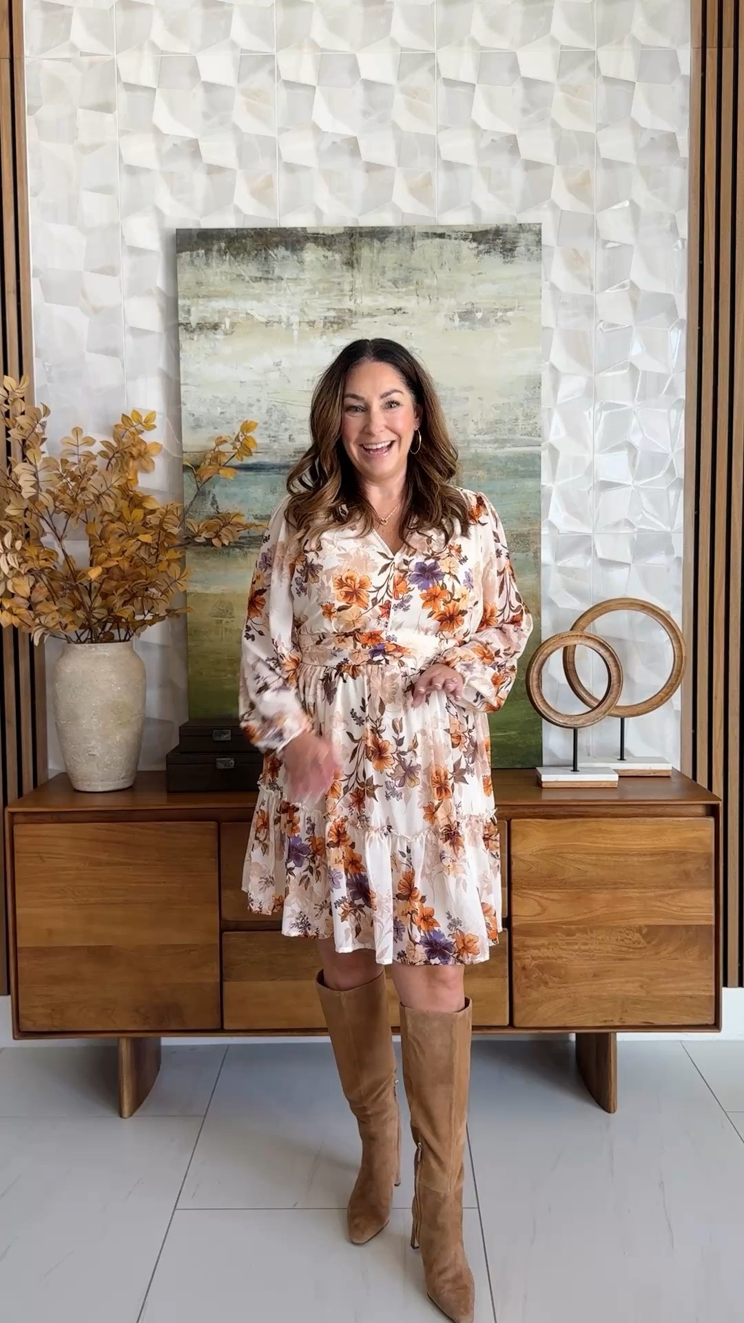 I’m officially entering the dress + boots portion of the year. 🤎 This one is so cute now and will be even better with a jacket later! Wearing tts, L

#LTKSeasonal #LTKOver40 #LTKMidsize