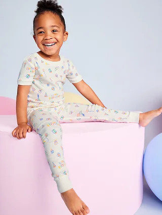 Birthday Snug-Fit Printed Pajama Set for Toddler & Baby | Old Navy (CA)