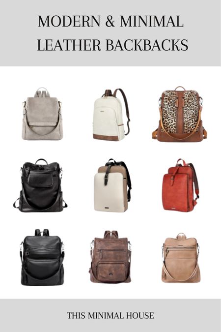 Are you looking for a #leather #backpack to carry all the things? I am absolutely obsessed with these #affordable ones!! 

#LTKsalealert LTKFestiveSaleDE #LTKfindsunder100