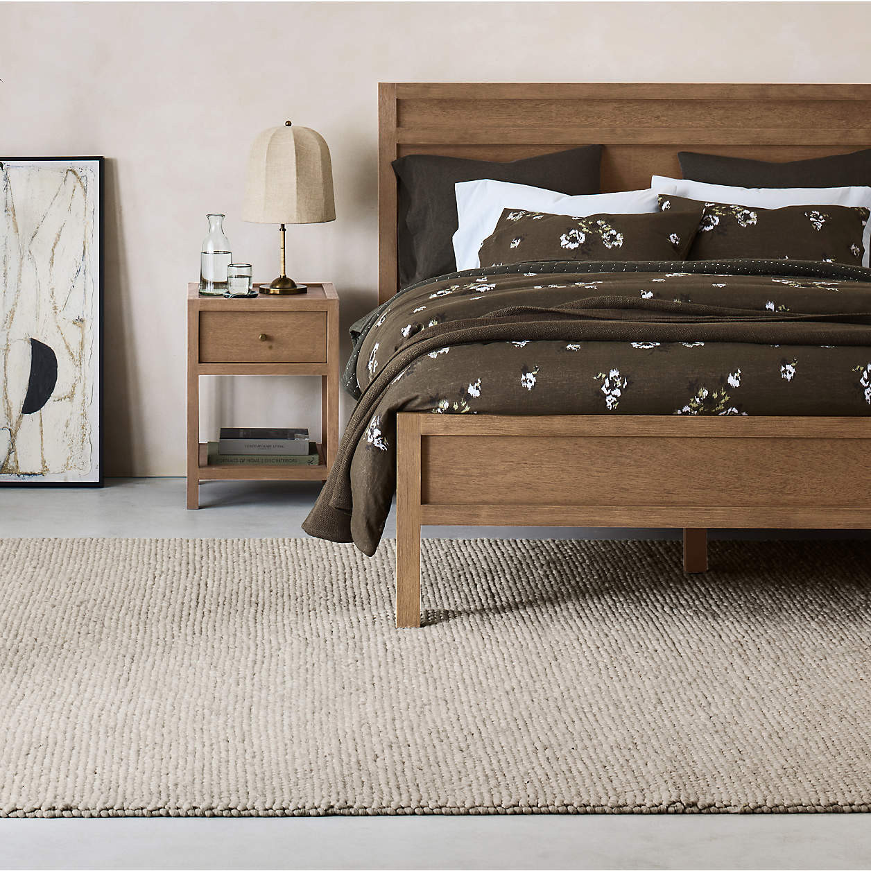 Keane 18" Solid Driftwood Narrow Nightstand + Reviews | Crate & Barrel | Crate & Barrel