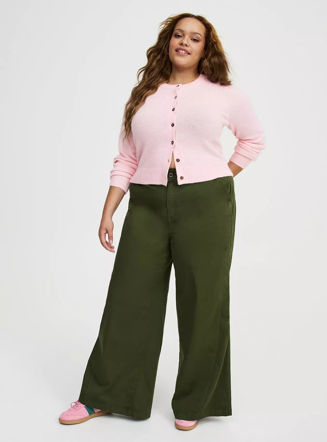 High-Rise Wide-Leg Baggy Chino Pant | Torrid (US & Canada)