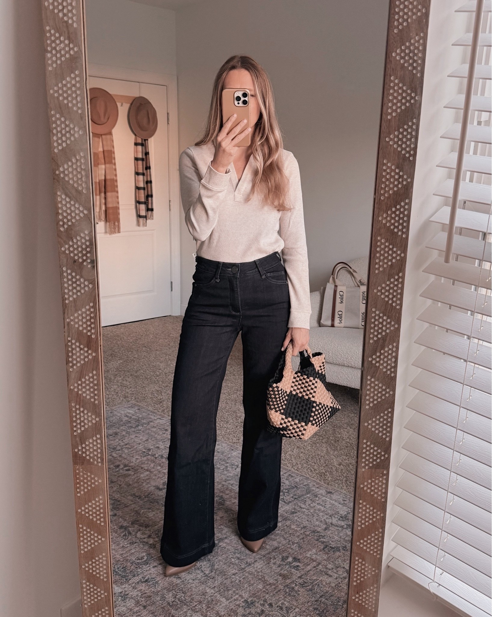 My wide leg dark wash jeans from the Nordstrom Anniversary NSale paired with a ribbed henley top is giving all the polished casual fall outfit energy I needed right now.

#LTKOver40 #LTKSeasonal #LTKSaleAlert