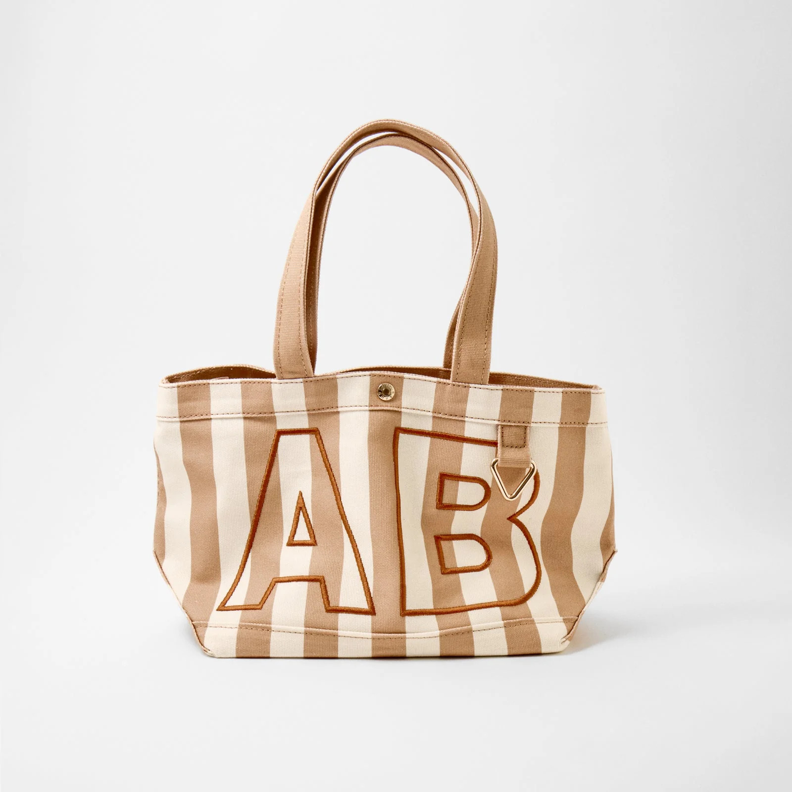 Striped Custom Alpha Tote - Custom Dune - Medium | BaubleBar