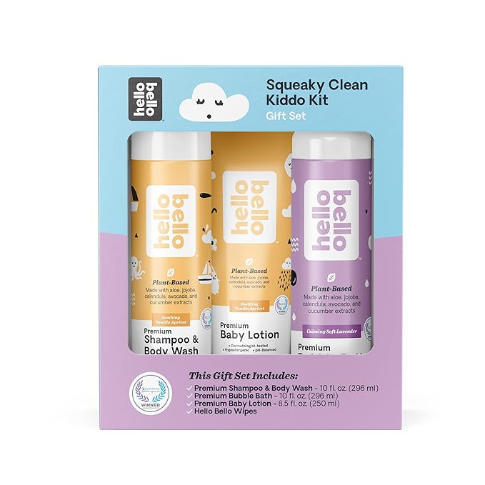Hello Bello Break in Case of Baby Kit I Hypoallergenic Baby and Kid Gift Set with Shampoo & Body ... | Amazon (US)