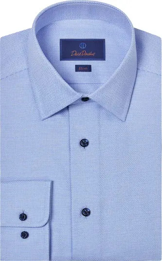 Slim Fit Cotton Microdobby Dress Shirt | Nordstrom