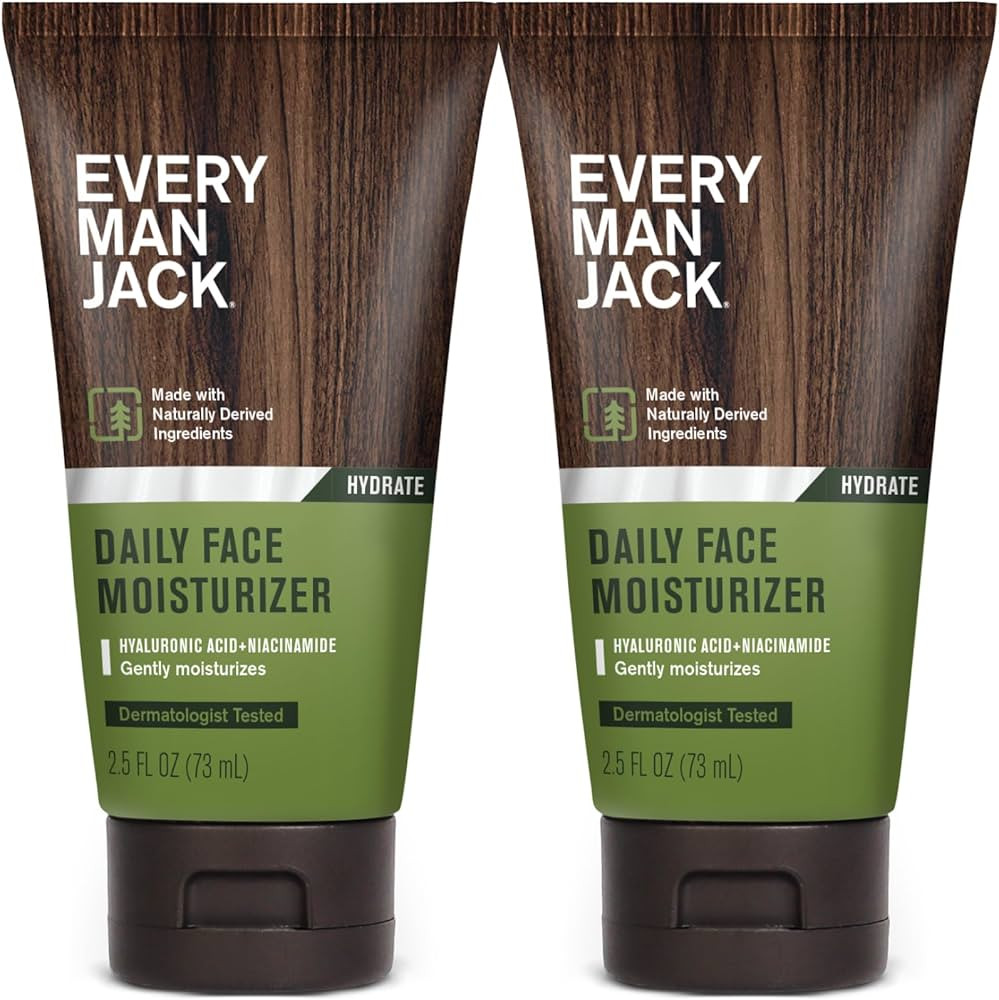 Every Man Jack Daily Hydration Face Lotion for Men - Deeply Moisturize and Revive Dry, Tired Skin... | Amazon (US)
