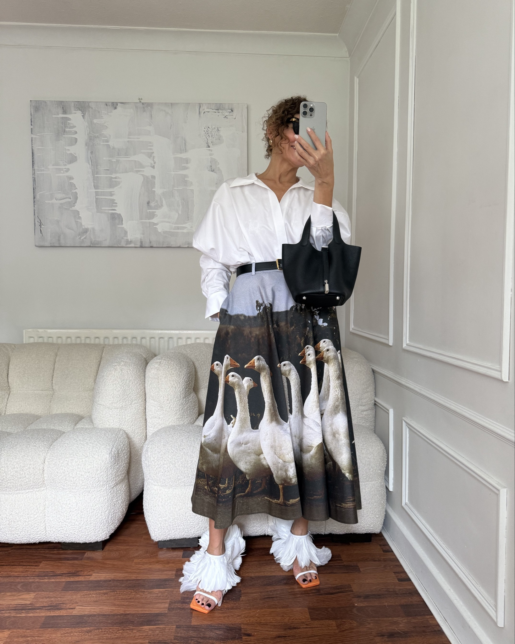 Favourite dress no matter the season #skirt #moschino #maxiskirt #fashion #ootd #luxuryfashion