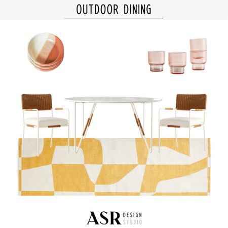 Styled Outdoor Dining Space, featuring a dining table, dining chairs, rug and accessories! #diningroom #outdoor #outdoordining

#LTKfamily #LTKstyletip #LTKhome