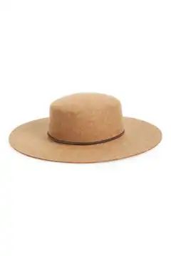 Santa Fe Belted Wool Felt Boater Hat | Nordstrom