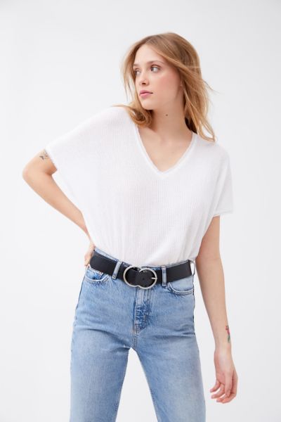 Out From Under Frankie Oversized Thermal Tee - White XL at Urban Outfitters | Urban Outfitters (US and RoW)