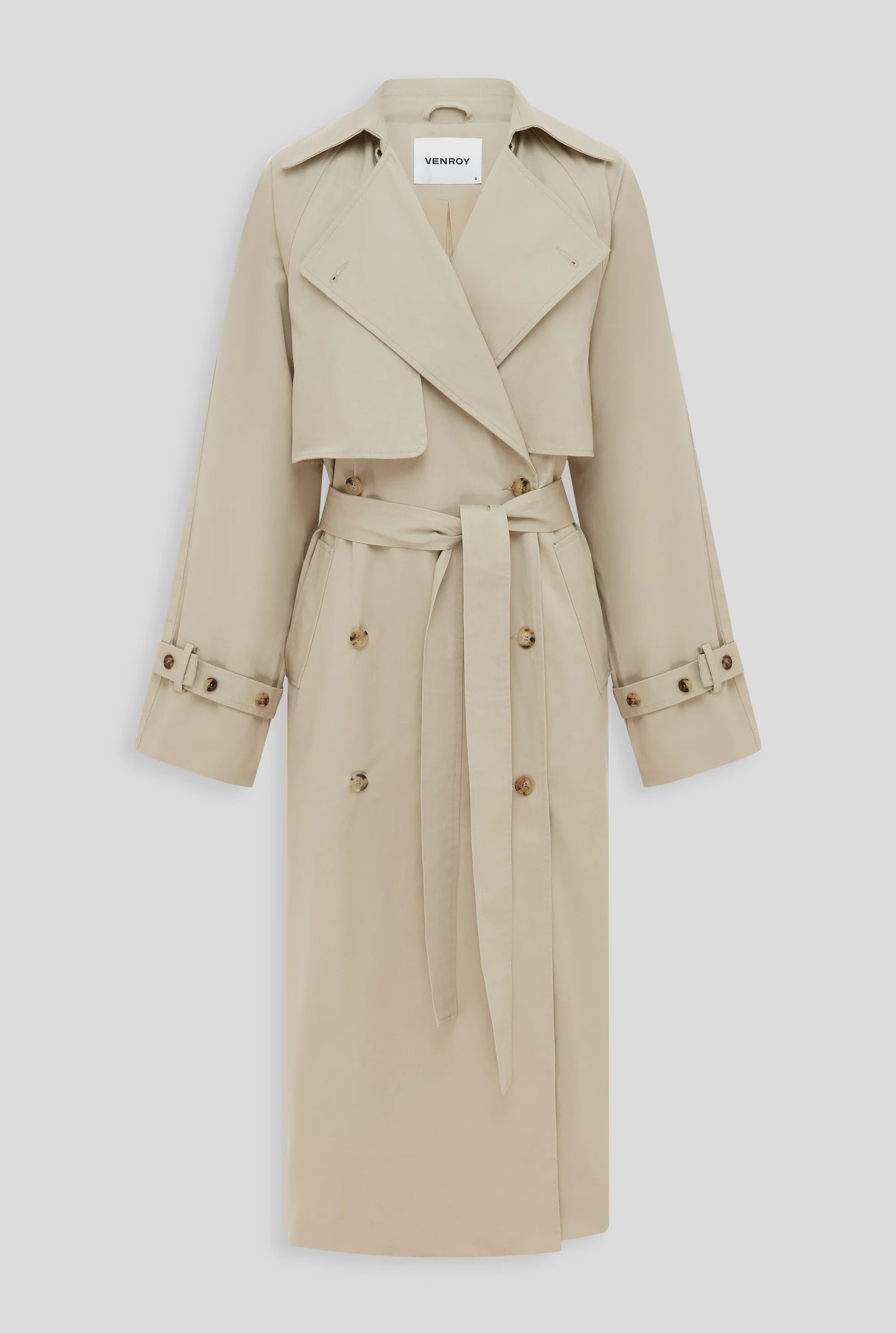 Oversized Classic Cotton Trench Coat | Venroy AU