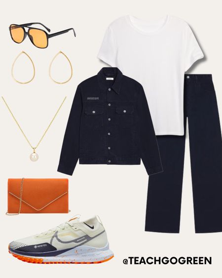 Travel Outfit
Jeans. Black jeans
Casual outfit. 
Pop of Orange. 


#LTKitbag #LTKmidsize #LTKstyletip