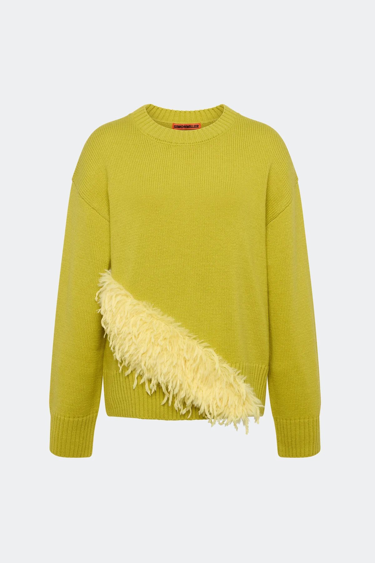 Zira Novelty Sweater In Chartreuse | Simon Miller