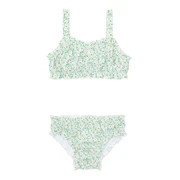 girls sea marsh floral ruffle edge bikini | minnow