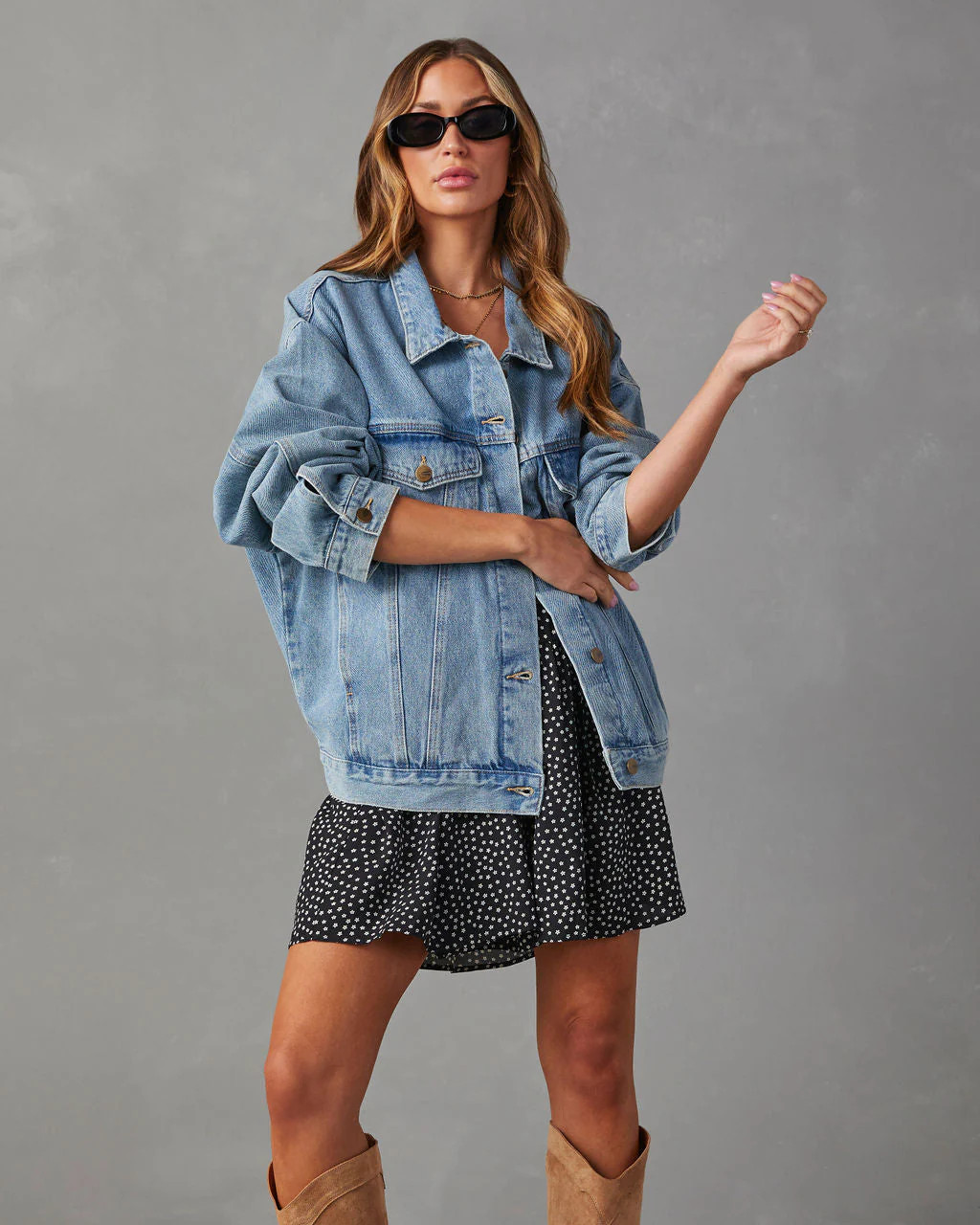Laredo Oversized Denim Jacket | VICI