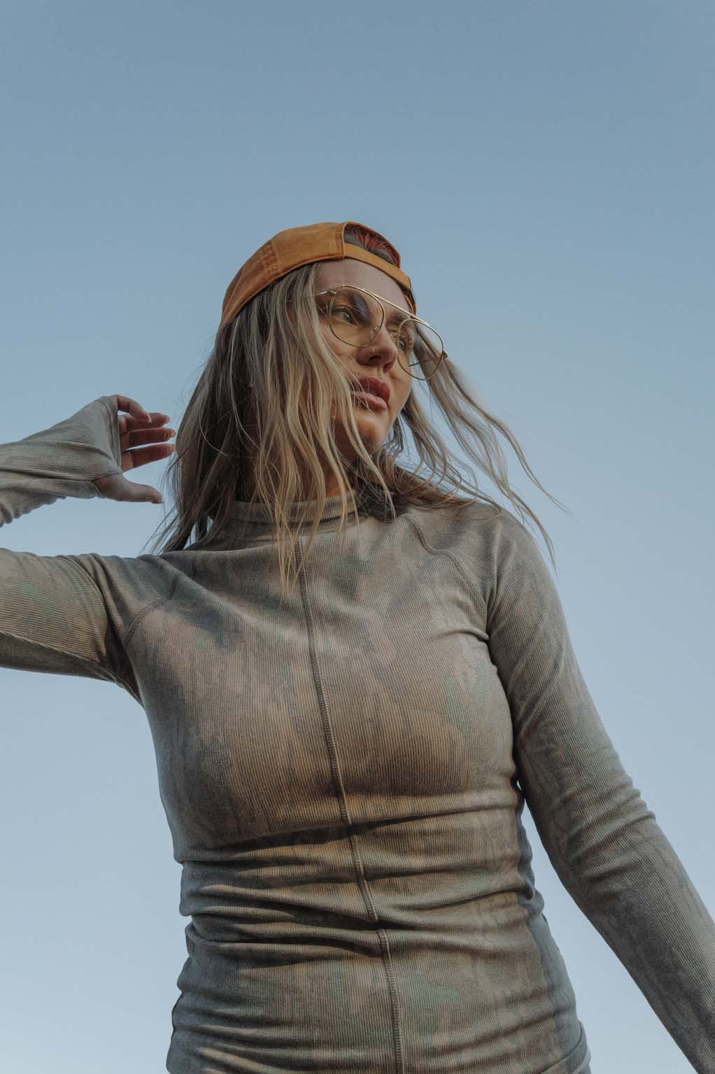 Ribbed Mock Neck - Greenleaf® | Tribe Kelley