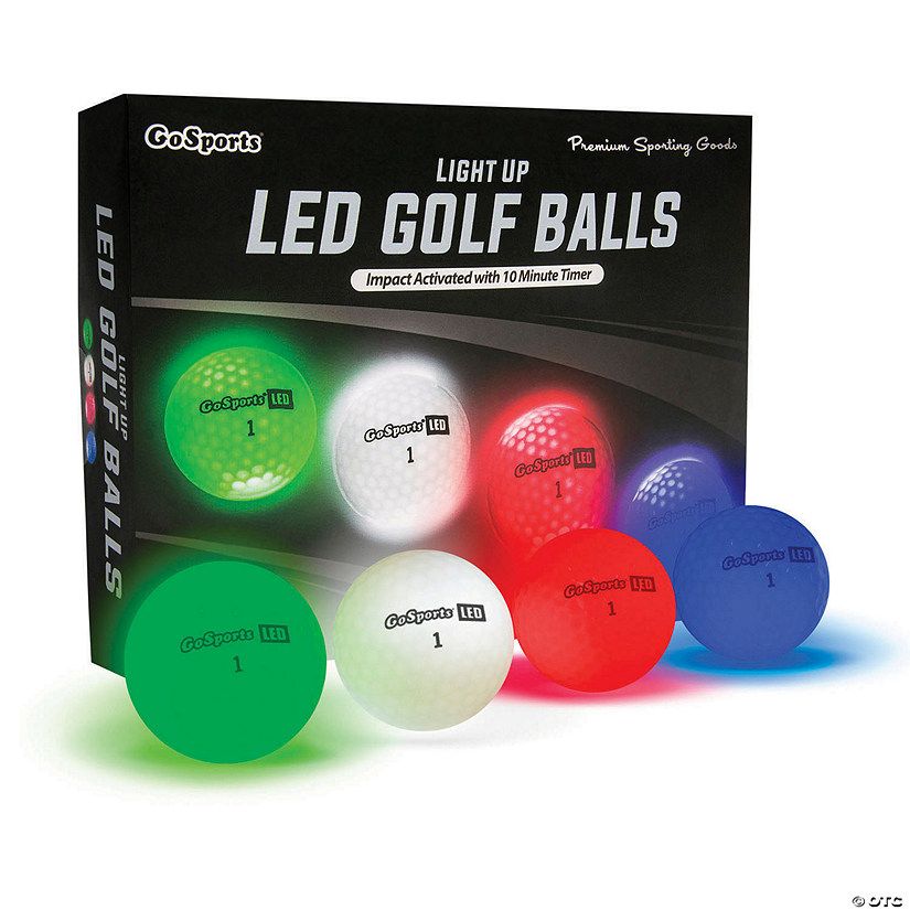 GoSports Light Up LED Golf Balls: 12 Pack | Mindware