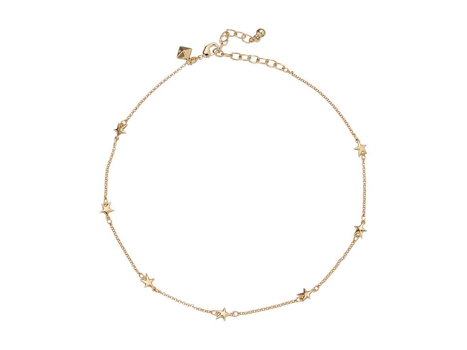 Rebecca Minkoff - Floating Star Choker Necklace (Gold) Necklace | Zappos