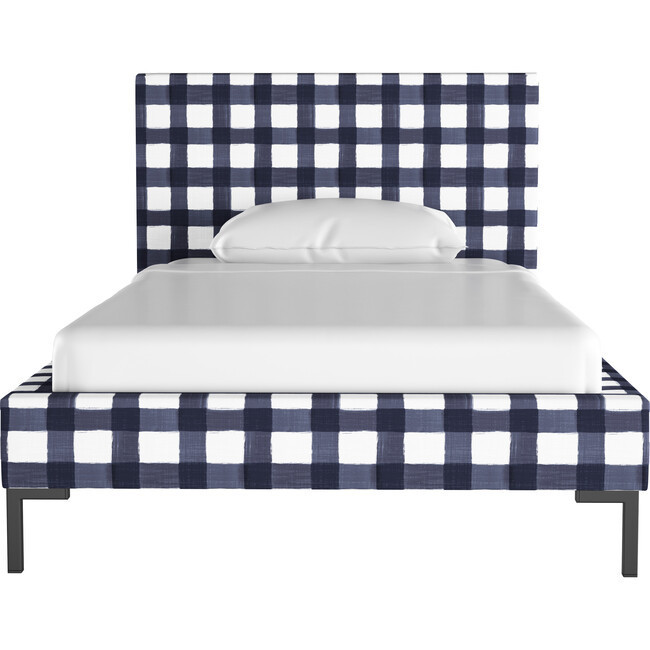 Platform Bed, Buffalo Square Blue - Beds | Maisonette | Maisonette