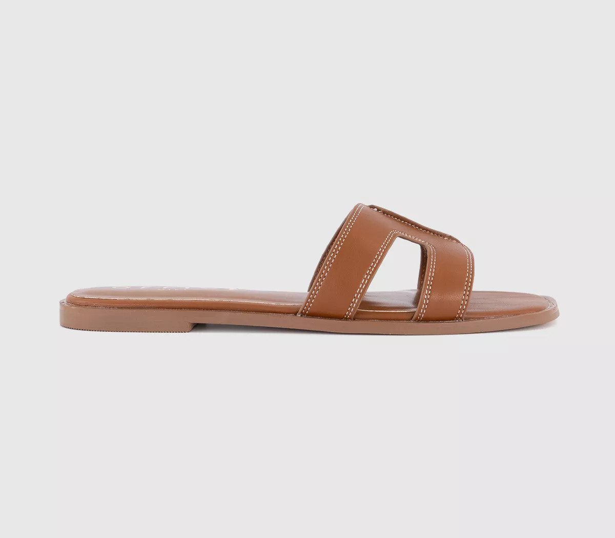 OFFICE Slade Cut Out Sliders Tan - Women’s Sandals | Office Shoes (UK)