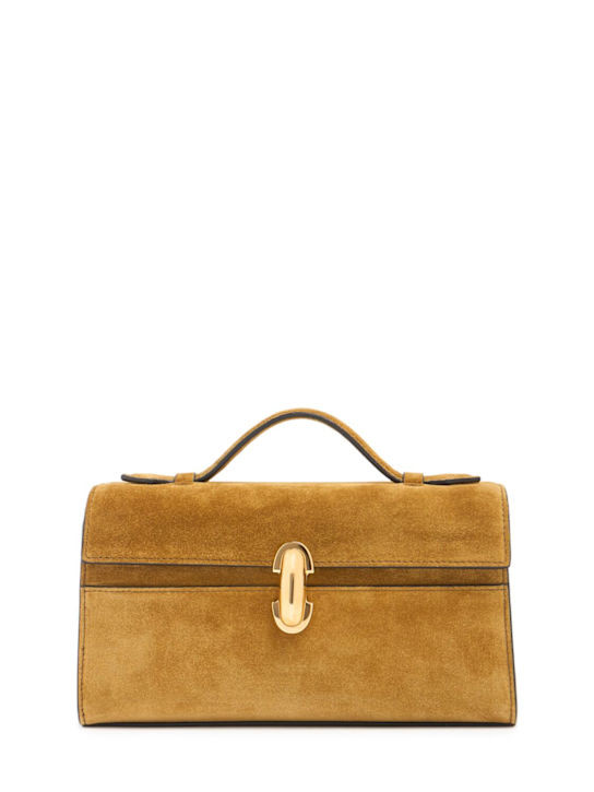 The Symmetry suede pochette | Luisaviaroma