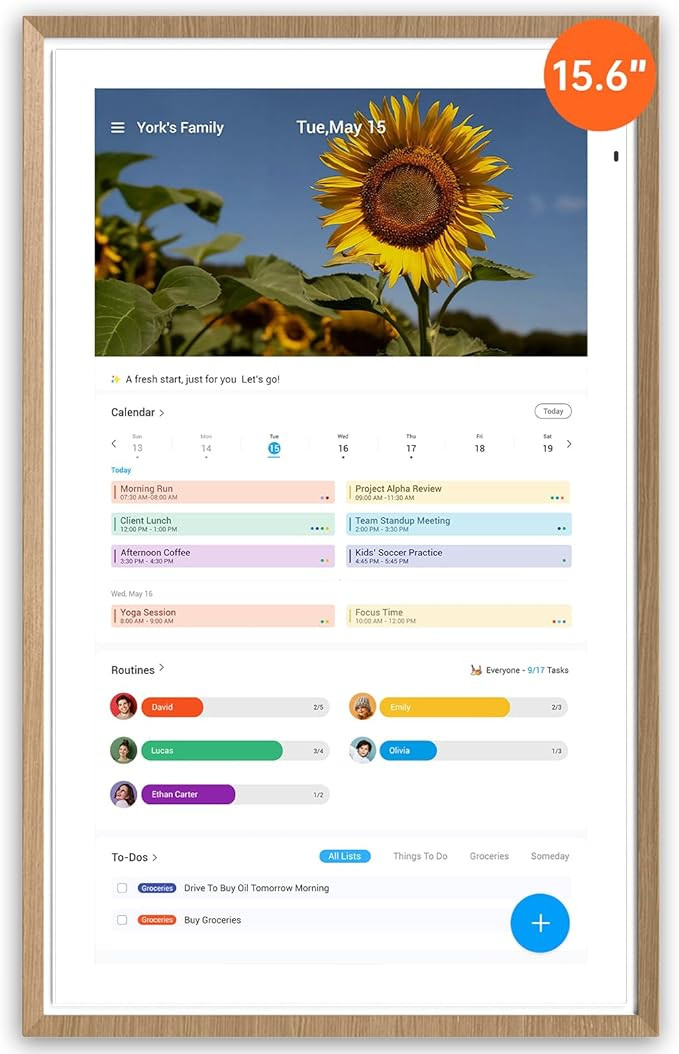 ApoloSign 15.6-inch Digital Calendar: Dual Mode Calendars with Google Play & Multi-calendar Sync,... | Amazon (US)