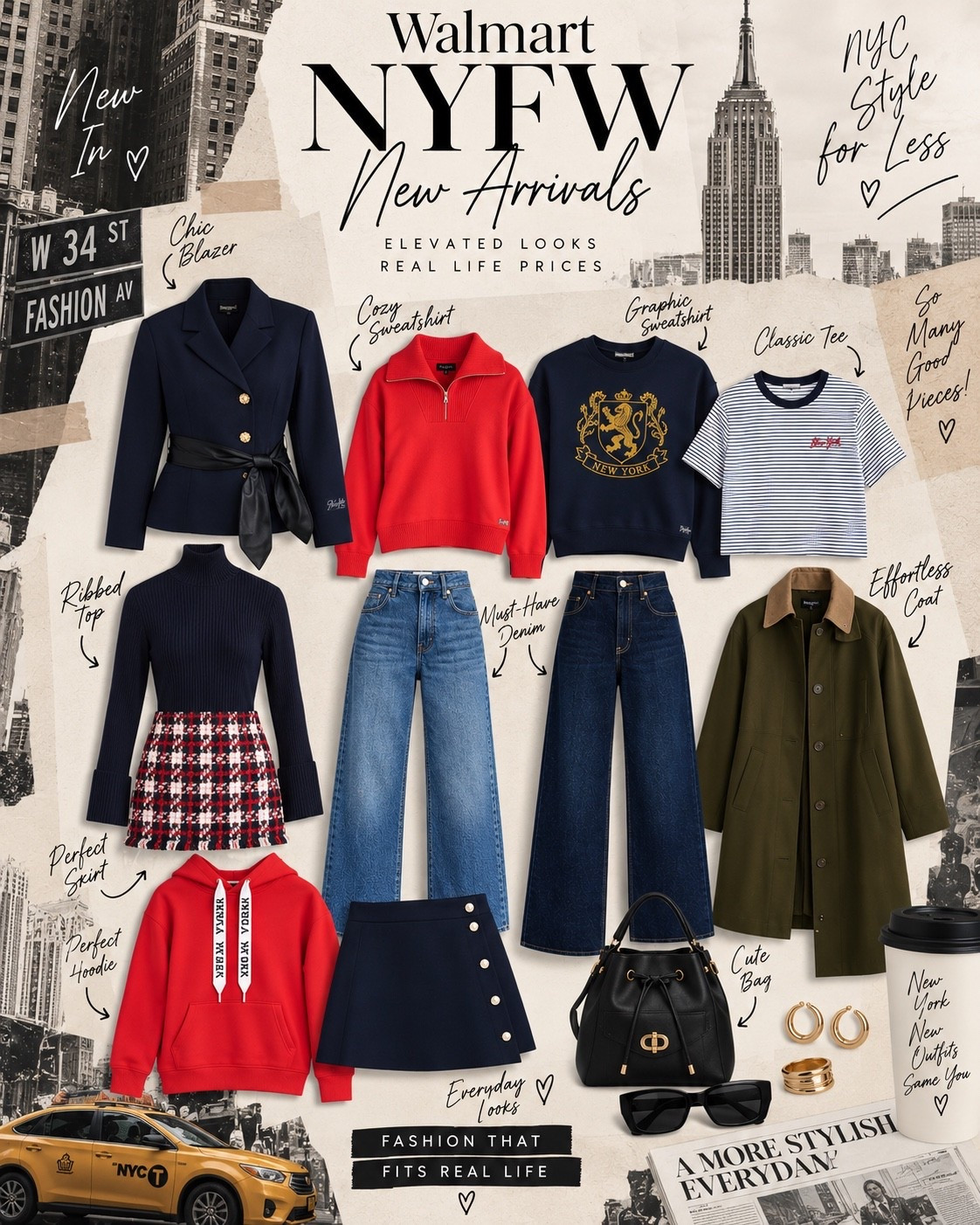 Walmart NYFW new arrivals are SO good. 🤎 So many elevated fall pieces—from denim and jackets to sweaters, skirts and accessories. I put together a collection of my favorites from the new drop!

#LTKNYFW #LTKgrwm #LTKmomlife