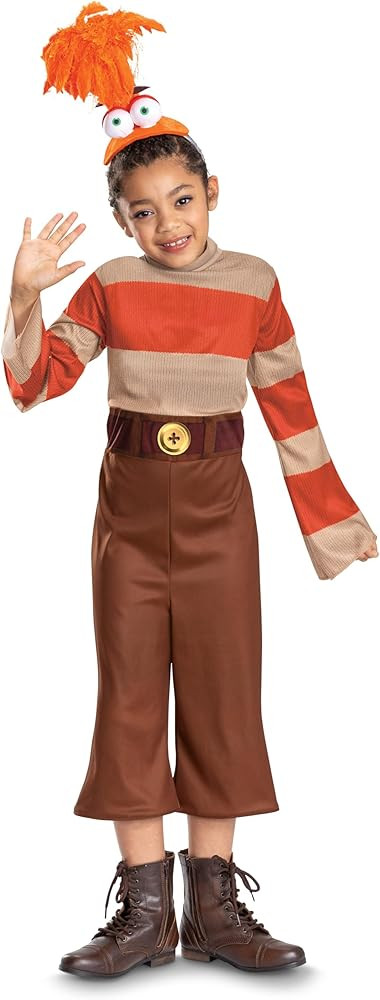 Disguise Girls Inside Out Anxiety Costume for Kids, Official Inside Out Halloween Costume and Hea... | Amazon (US)