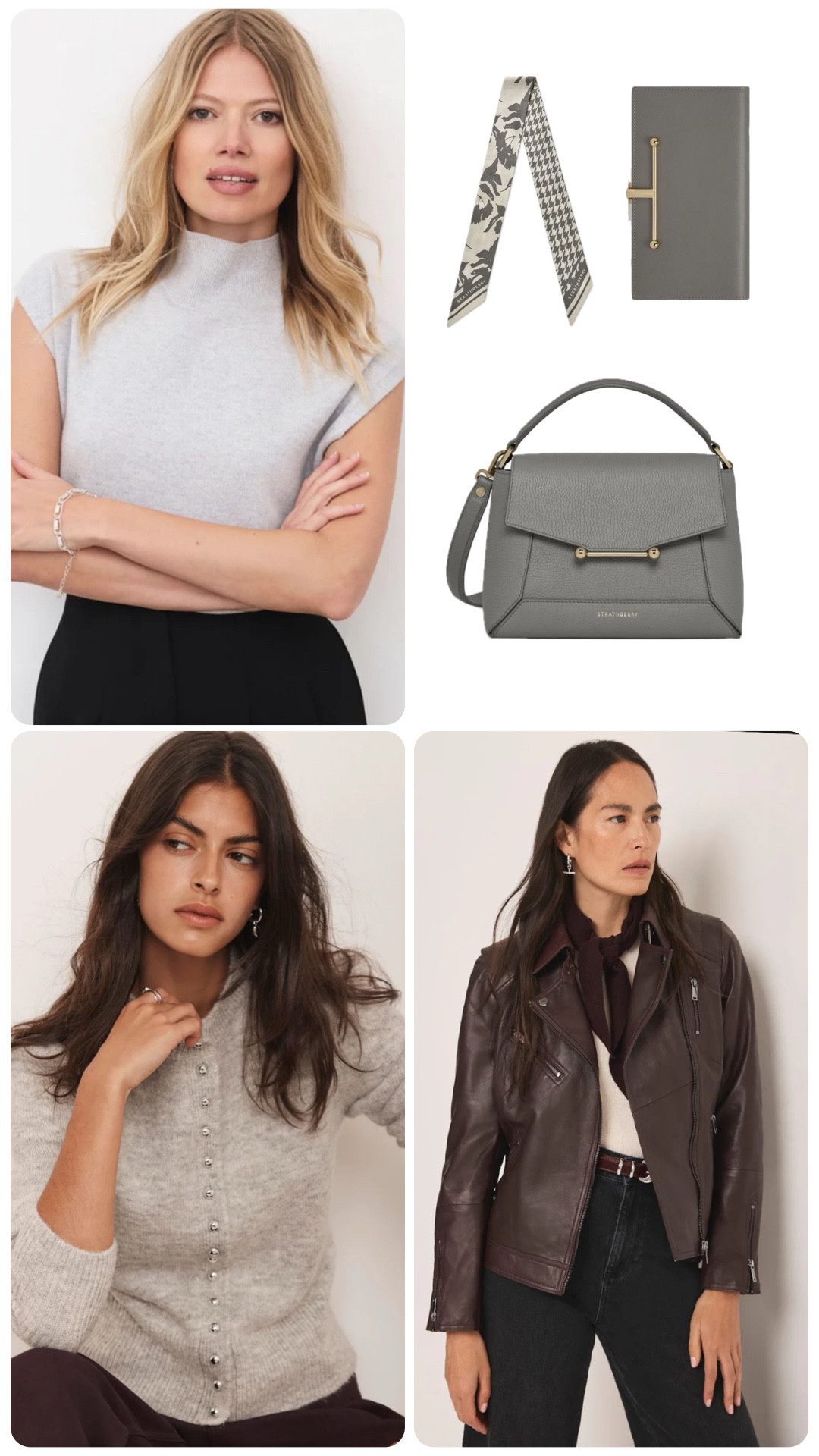 Burgundy and grey go so well together!  I’m giving links to my grey wool blend sleeveless top from MINT VELVET and my Mosaic bag from STRATHBERRY!

#LTKuk #LTKstyletip #LTKwinter