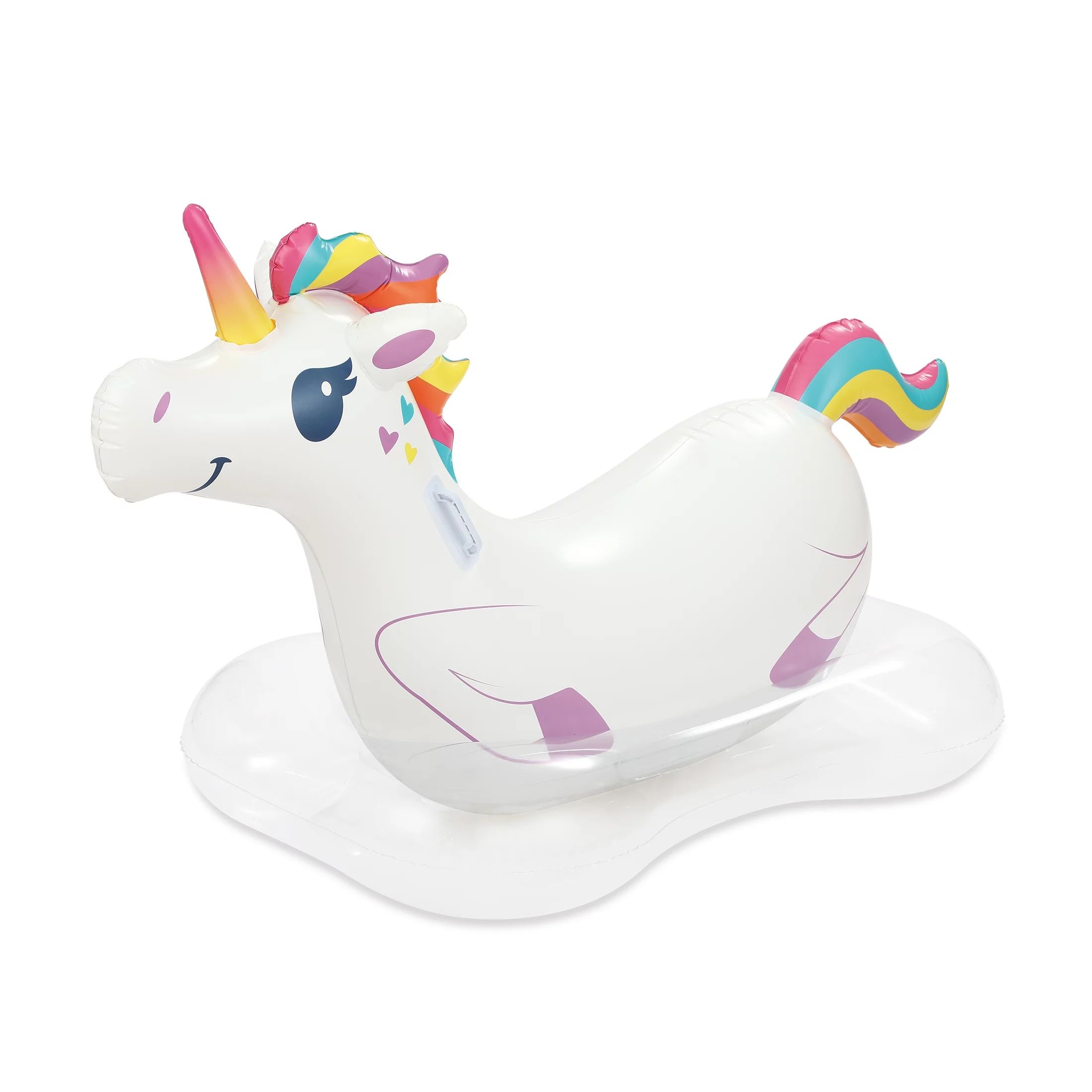 Play Day Inflatable Unicorn Ride-on Pool Float, White, for Kids and Adults - Walmart.com | Walmart (US)