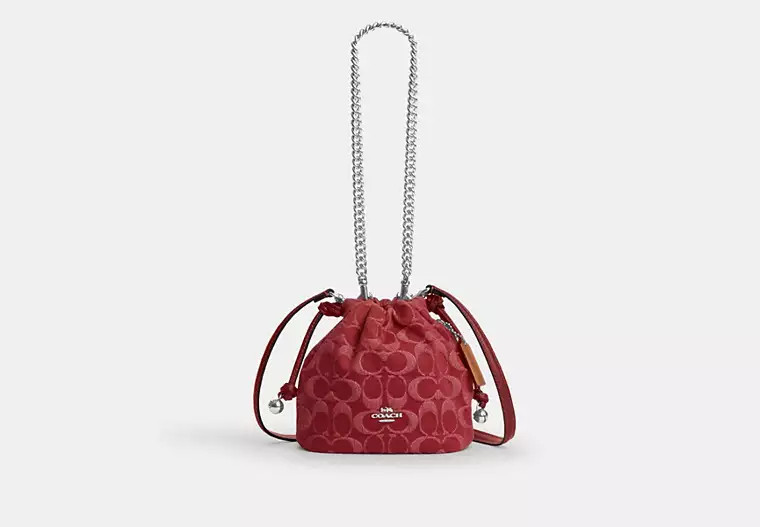 Faye Mini Drawstring Bag In Signature Denim | Coach Outlet US