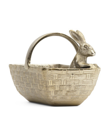 Bunny In Basket Decor | TJ Maxx