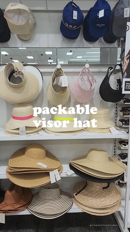 Packable straw visor jist $10! vacation, resort wear, beach hat, target finds, target style, targetfavefinds 

#LTKSwim #LTKTravel #LTKStyleTip