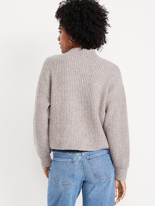 SoSoft Cropped Mock-Neck Sweater | Old Navy (US)