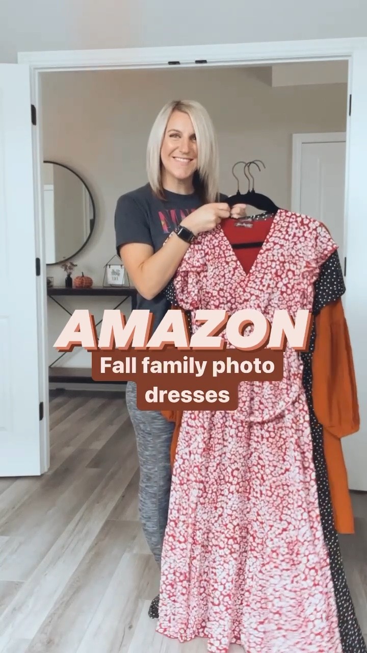 Three Amazon dresses perfect for Fall family photos! Wearing a small and all fit tts. All are under $50. 


#LTKunder50 #LTKSeasonal